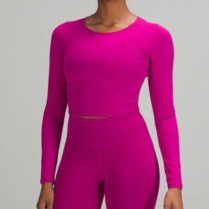 Lululemon Wunder Train Cropped Long Sleeve Shirt